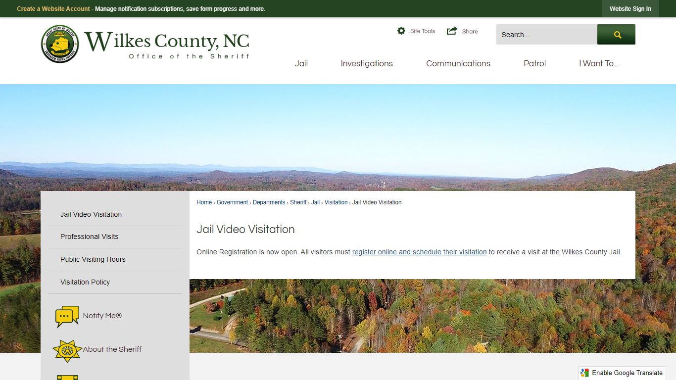 Jail Video Visitation | Wilkes County, NC